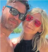  ??  ?? Zoe Ball with new love Michael Reed