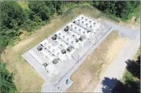  ?? Key Capture Energy / Contribute­d photo ?? Key Capture Energy’s NY-1 battery facility in Saratoga County, N.Y., which can store 20 megawatts of electricit­y as needed for the grid.
