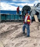  ??  ?? Sego Resources
J. Paul Stevenson, CEO of Vancouver-based Sego Resources, at the company’s Miner Mountain site near Princeton.