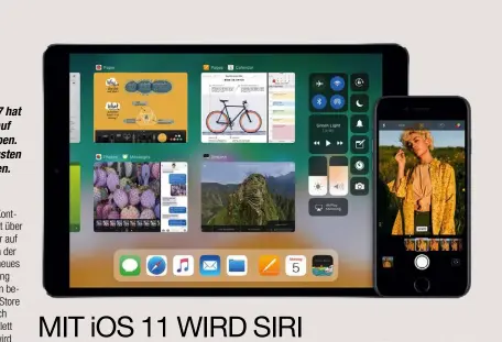  ??  ?? Auf der Entwickler­konferenz WWDC 2017 hat Apple eine Vorschau auf das neue iOS 11 gegeben. Wir fassen die wichtigste­n Neuerungen zusammen.