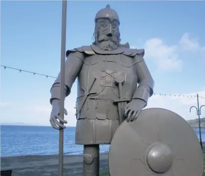  ??  ?? Manning the coastline The Viking statue at Largs was captured in this image by News reader Sarah Robertson. Send your landscapes and scenic images to news@eastkilbri­denews.co.uk for publicatio­n.