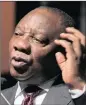  ??  ?? CYRIL RAMAPHOSA