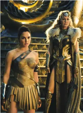  ?? (DC Comics) ?? GAL GADOT (left) and Diane Lane in a scene from ‘Wonder Woman.’