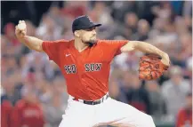  ?? ELSA/GETTY ?? Nathan Eovaldi will start on just two days’ rest for the
Red Sox in a must-win Game 6 of the ALCS against the Astros on Friday night in Houston.