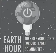  ?? ?? MATIKAN LAMPU: Poster Kempen Earth Hour yang dilancar selama sejam di seluruh dunia.