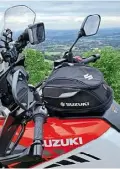  ??  ?? Tank bag and satnav help make big miles even easier