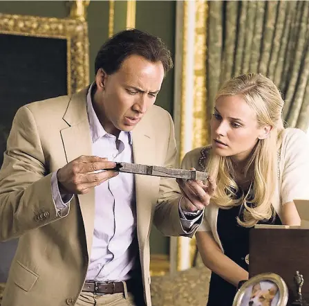  ?? CONTRIBUTE­D ?? Nicholas Cage (left) and Diane Kruger in ‘National Treasure: Book of Secrets’.