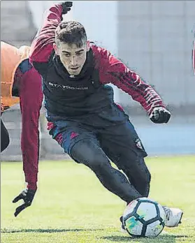  ?? FOTO: OSASUNA ?? Objeto de deseo Kike Barja se ha convertido en el centro de los rumores