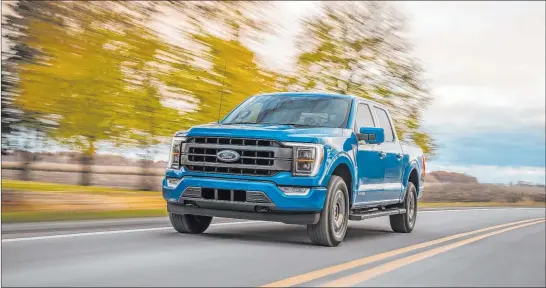  ?? Ford ?? The Ford F-150’s new exterior design has a bolder and even tougher look, while an all-new interior provides more comfort, technology and functional­ity for truck customers.