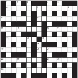  ??  ?? PRIZES of £20 will be awarded to the senders of the first three correct solutions checked. Solutions to: Daily Mail Prize Crossword No. 16,009, PO BOX 3451, Norwich, NR7 7NR. Entries may be submitted by second-class post. Envelopes must be postmarked no later than tomorrow. Please make sure you enclose your name and address.