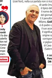  ??  ?? A lato, Giorgio Panariello (56 anni).