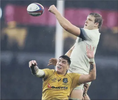  ?? PICTURE: PAUL HARDING/PA ?? Joe Launchbury was in charge of line-out calls for England for the first time on Saturday.