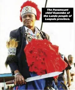  ?? ?? The Paramount chief Kazembe of the Lunda people of Luapula province.