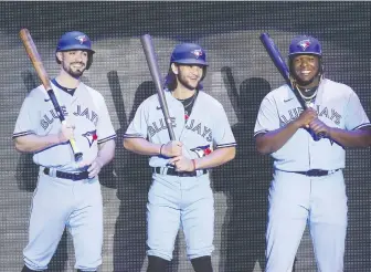  ?? STAN BEHAL/FILES ?? Toronto Blue Jays fans would love to get updates on such players as, from left, Randal Grichuk, Bo Bichette and Vladimir Guerrero Jr., but the ball club has been oddly silent compared to other MLB teams.