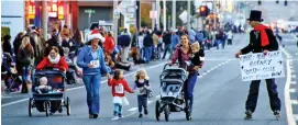  ?? Photo by Ed Nahin ?? Local Rotary clubs will be hosting the Santa 1 Mile Run/Walk before the Bishop Christmas Parade and tree lighting Saturday, Dec. 3.