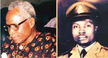  ??  ?? The faces of Amadi, the intellect and the soldier