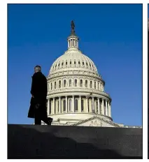  ?? The Washington Post/MATT MCCLAIN ?? The morning sun shines off the Capitol dome. Morning visitors to the Capitol will find shorter lines and lighter crowds.