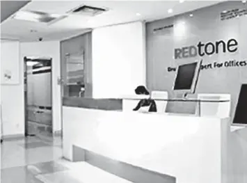  ??  ?? SIZEABLE REVENUE: Redtone’s future earnings are likely to depend on the ability to secure more USP projects and the degree of aggressive­ness of the Maxis 4G LTE services rollout.