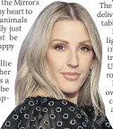  ??  ?? SPEAKING OUT
Singer Ellie Goulding