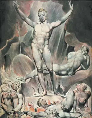  ?? Print Collector / Getty Images (above), Karl Halliday (below) ?? William Blake’s Satan Arousing the Rebel Angels (1808), which was inspired by Milton’s Paradise Lost, and Diego Ramírez (below).