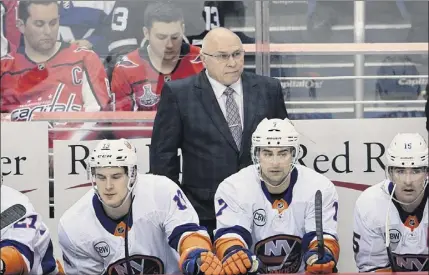  ?? Nick Wass / Associated Press ?? islanders coach Barry trotz expects “a hell of a series” against the Capitals, the franchise he previously coached.