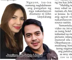  ??  ?? Jenine at John Lloyd