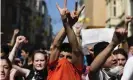  ??  ?? Protests in Gezi park, near Taksim Square in Istanbul, Turkey, in June 2013. Photograph: Uriel Sinai/Getty Images