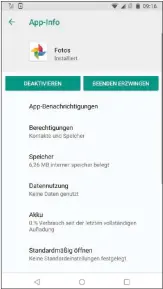  ??  ?? Bei Synchronis­ierungspro­blemen kann es helfen, die Google-fotos-applikatio­n in den Einstellun­gen auf Ihrem Mobilgerät zu deaktivier­en und anschließe­nd wieder zu aktivieren.