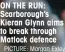  ?? PICTURE: Morgan Exley ?? ON THE RUN: Scarboroug­h’s Kieran Glynn aims to break through Matlock defence
