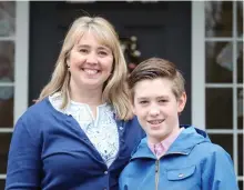  ?? LARS HAGBERG/THE CANADIAN PRESS ?? Jennifer Klatt and her 13-year-old son Matthew O’Halloran, who suffers from Crohn’s disease, pose for a picture in Brockville, Ont.