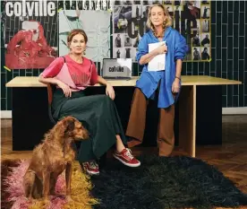  ?? Photograph: Jenny Brough ?? ‘We are never going to go back to the old world’: Molly Molloy and Lucinda Chambers, cofounders of fashion brand Colville.