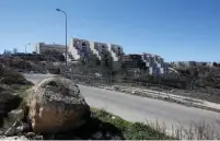  ??  ?? A VIEW of the settlement of Kiryat Arba, near the West Bank city of Hebron, yesterday.