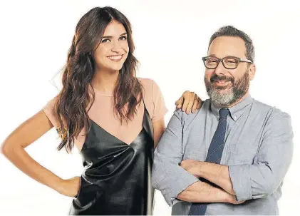  ??  ?? Nueva dupla. Zaira Nara acompañará al conductor en el magazine matutino de Telefe.