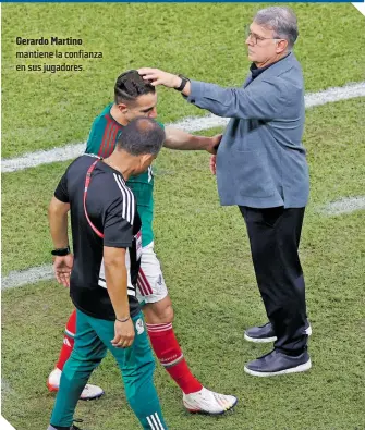  ?? ?? Gerardo Martino mantiene la confianza en sus jugadores.