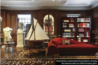  ??  ?? Assouline’s customized home library, among
the Neiman Marcus 2020 fantasy gifts.