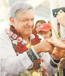  ?? NELLY SALAS ?? López Obrador visitó los municipios de Cintalapa, Acala y Villa de Corzo.