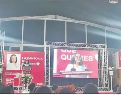  ?? D. A. ?? Acto de presentaci­ón de la candidatur­a del PSOE en Cantoria.