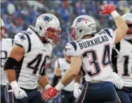  ?? ADRIAN KRAUS - AP FILE ?? New England Patriots fullback and Boyertown graduate James Develin (46) remains the key to the Patriots’ run game.