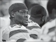  ?? STEVEN SENNE/AP PHOTO ?? Jets running back Le’Veon Bell watches from the sideline during a game against the on Sept. 22 Patriots in Foxborough, Mass.