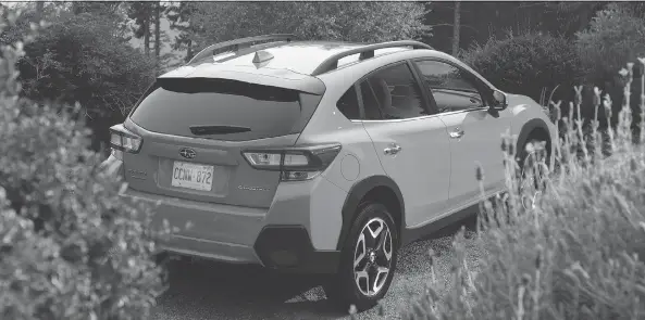  ?? PHOTOS: CLAYTON SEAMS/DRIVING ?? The 2018 Subaru Crosstrek looks like every other compact and subcompact SUV, but it delivers an impressive ride that lives up to the brand’s legacy.