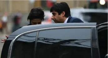  ?? RENÉ JOHNSTON/THE TORONTO STAR ?? Cleared of all charges, former CBC host Jian Ghomeshi leaves court with his lawyer, Marie Henein.