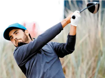  ??  ?? Abraham Ancer es el primer mexicano que participa en el Abierto Británico en 16 años