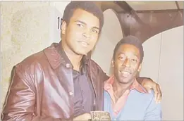  ?? Picture: GREATSOFTH­EGAME ?? Two of the greatest athletes – Muhammad Ali and Pele are arguably the two biggest sports icons of the 20th Century.