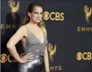  ?? PHOTO BY JORDAN STRAUSS — INVISION — AP ?? Anna Chlumsky arrives at the 69th Primetime Emmy Awards on Sunday at the Microsoft Theater in Los Angeles.