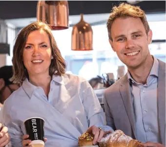  ??  ?? Stephen and Ruth Deasy of Bear Market in their coffee shop in Blackrock, Co Dublin