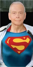  ??  ?? Off to a flying start: Humphrys as Superman
