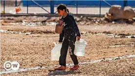  ??  ?? Around 1 million people are suffering from water outages in the Al-Hasakah region