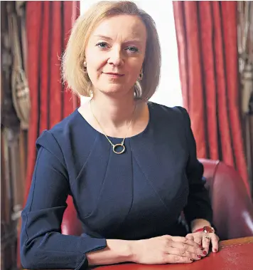  ?? ?? Liz Truss told The Telegraph of British efforts to thwart Vladimir Putin, as well as addressing tax cuts and the Northern Ireland Protocol