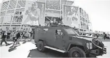  ?? KELLEY L. COX, USA TODAY SPORTS ?? The security at Levi’s Stadium included state police, National Guard, FBI, Coast Guard and Homeland Security personnel.