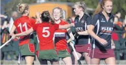  ??  ?? Early strike: Friends’ Sophie Kidd celebrates after scoring